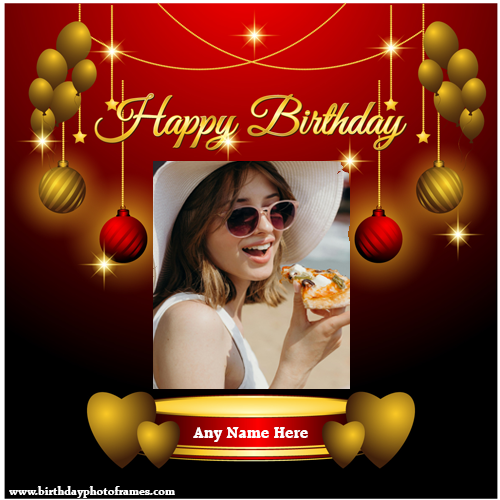 Celebrate Birthdays Uniquely Free Frames and Cards with Red and Black Themes