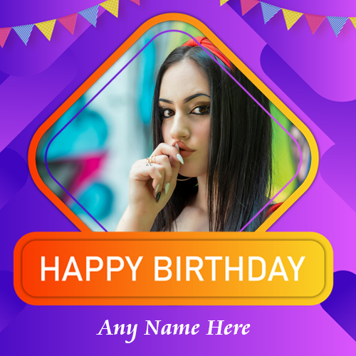 Create beautiful Happy Birthday cards with name and photo