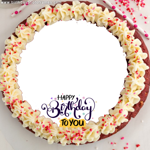Free Happy Birthday Cake With Photo Edit Option