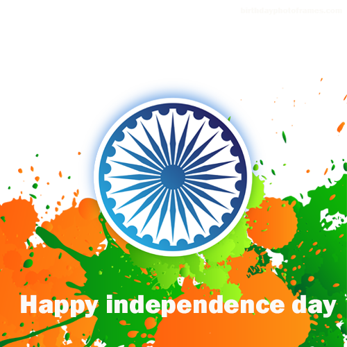 india happy independence day photo frame