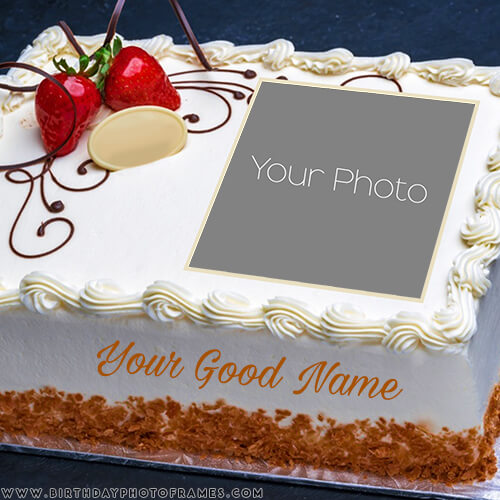 Happy Chocolate Birthday Cake With Candles With Name Edit