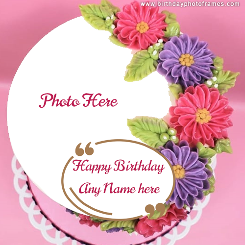 Birthday Flower Cake® - Pink Arrangement in Croton On Hudson, NY - Cooke's  Little Shoppe Of Flowers