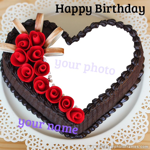 Free Happy Birthday Cake With Photo Edit Option